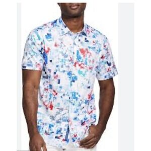 Robert Graham Performance Polo Shirt Men Size 2XL Milbridge Print Abstract Golf